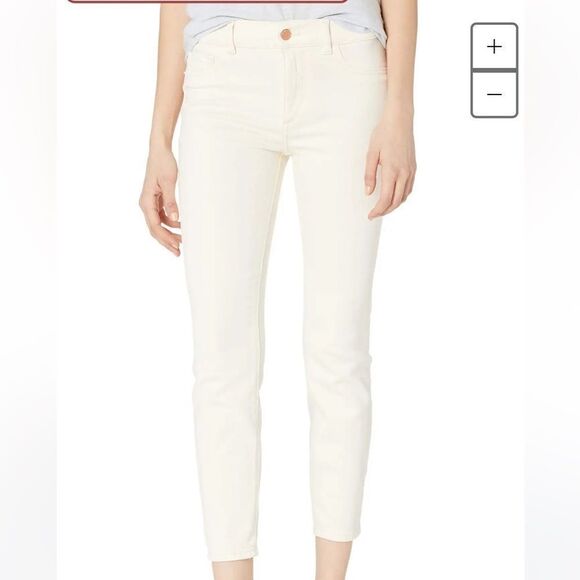 DL 1961 Florence Skinny Mid-Rise Instasculpt Crop in Manilla size 25 - Picture 1 of 8